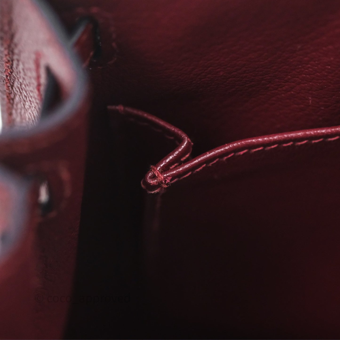 Hermès Sellier Kelly 25 Rouge H Epsom Gold Hardware