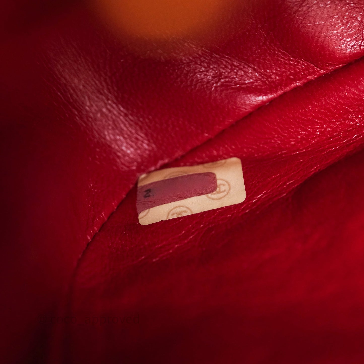 Chanel Vintage Quilted Flap Bag Red Lambskin Gold Hardware