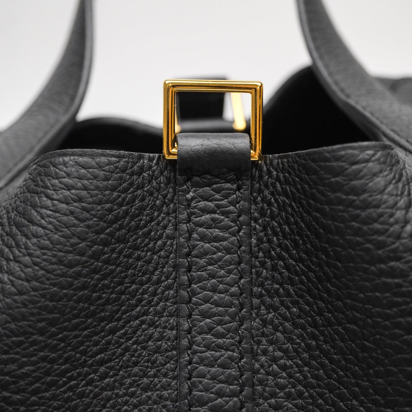 Hermès Picotin Lock 18 Noir Black 89 Clemence Gold Hardware