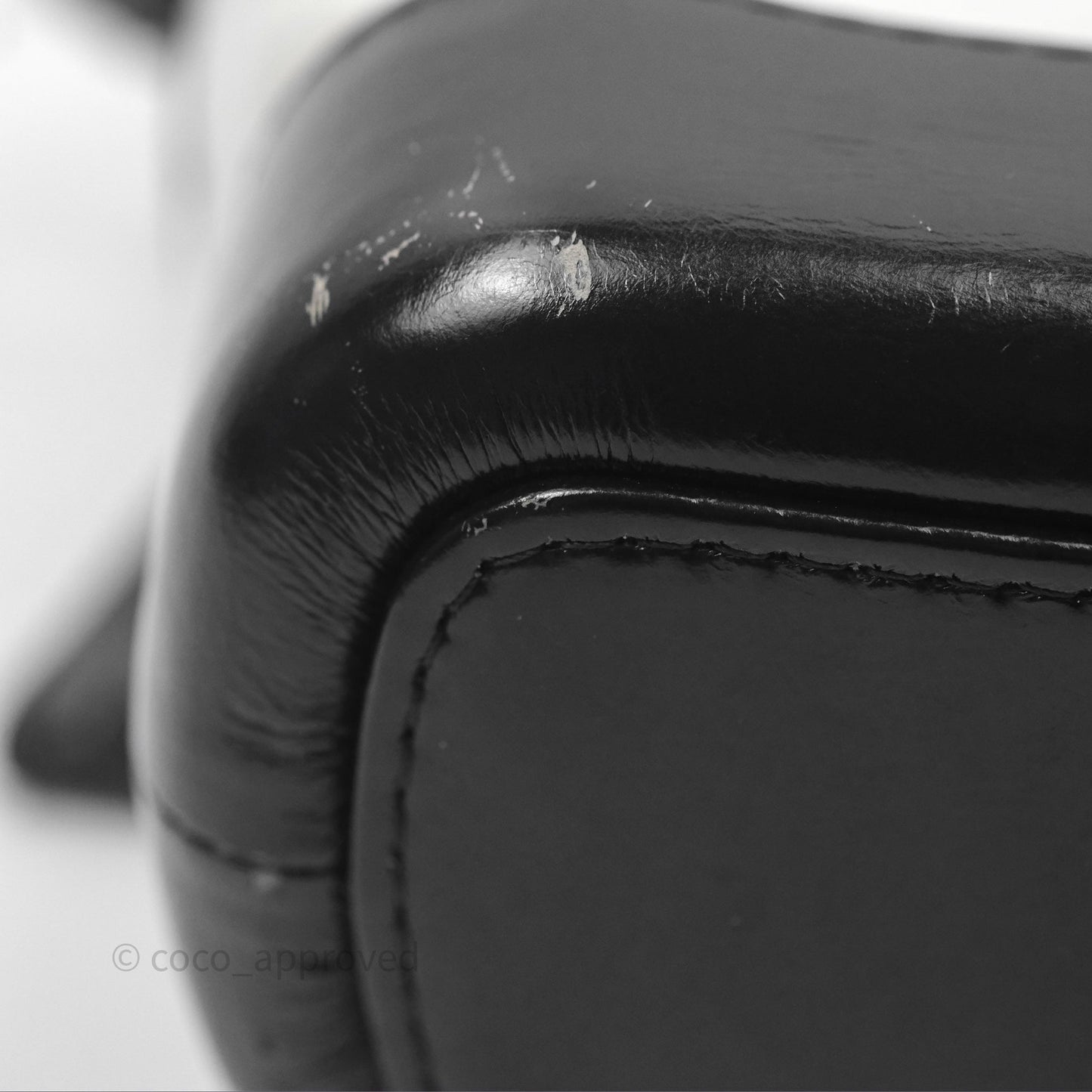 Chanel Small Gabrielle Hobo Quilted Black White Aged Calfskin