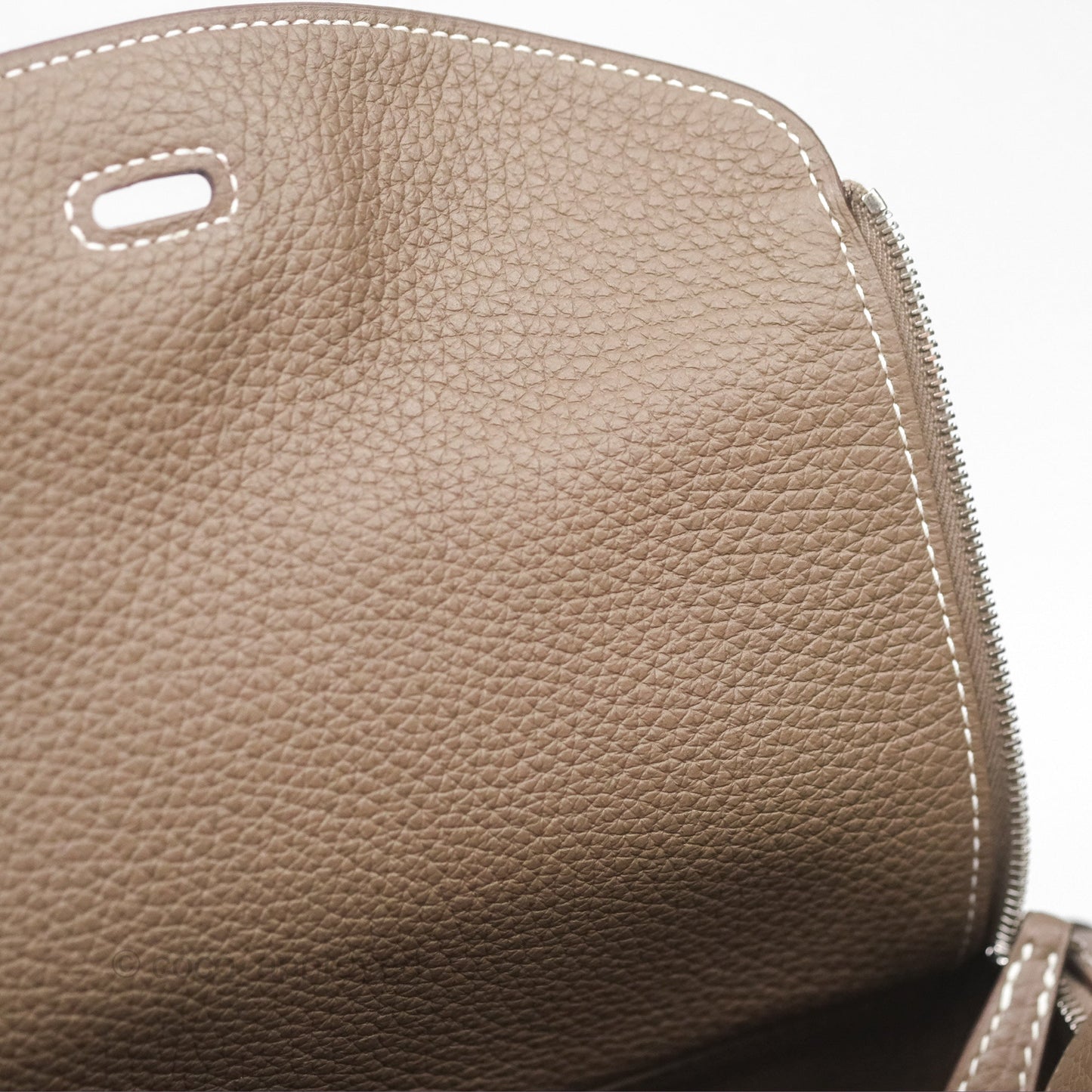 Hermès Lindy 26 Clemence Etoupe 18 Palladium Hardware