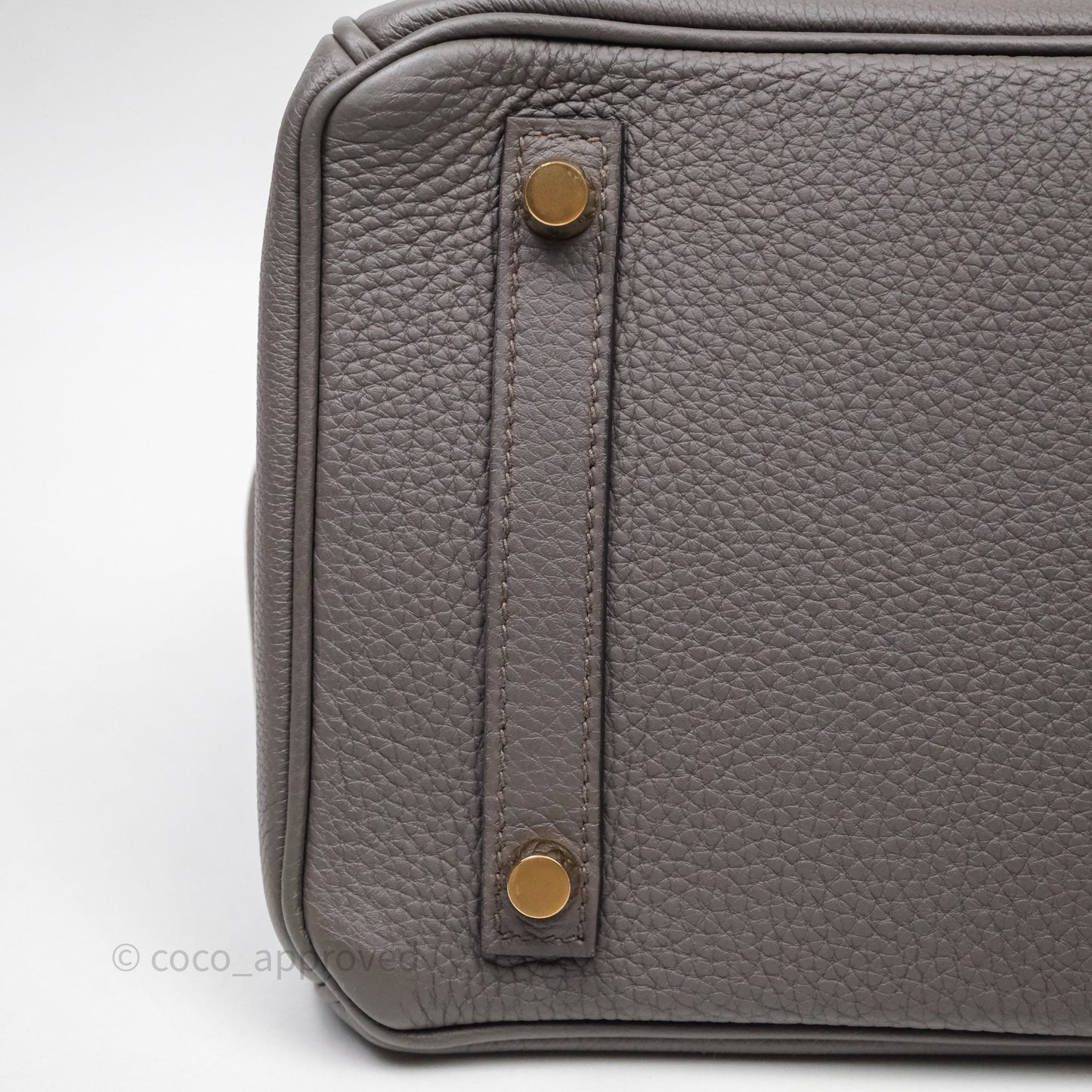 Hermès Birkin 30 Gris Asphalte Togo Gold Hardware