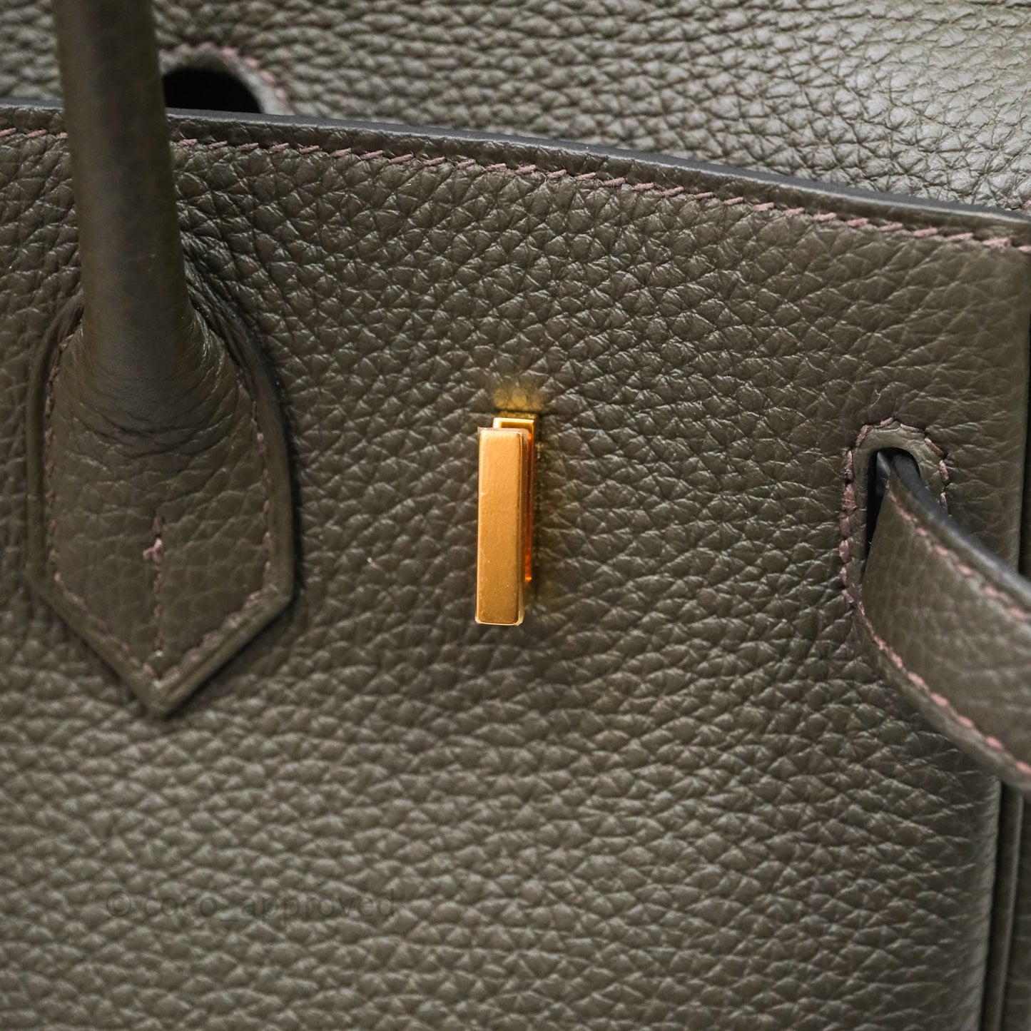 Hermès Birkin 25 Vert De Gris Togo Gold Hardware