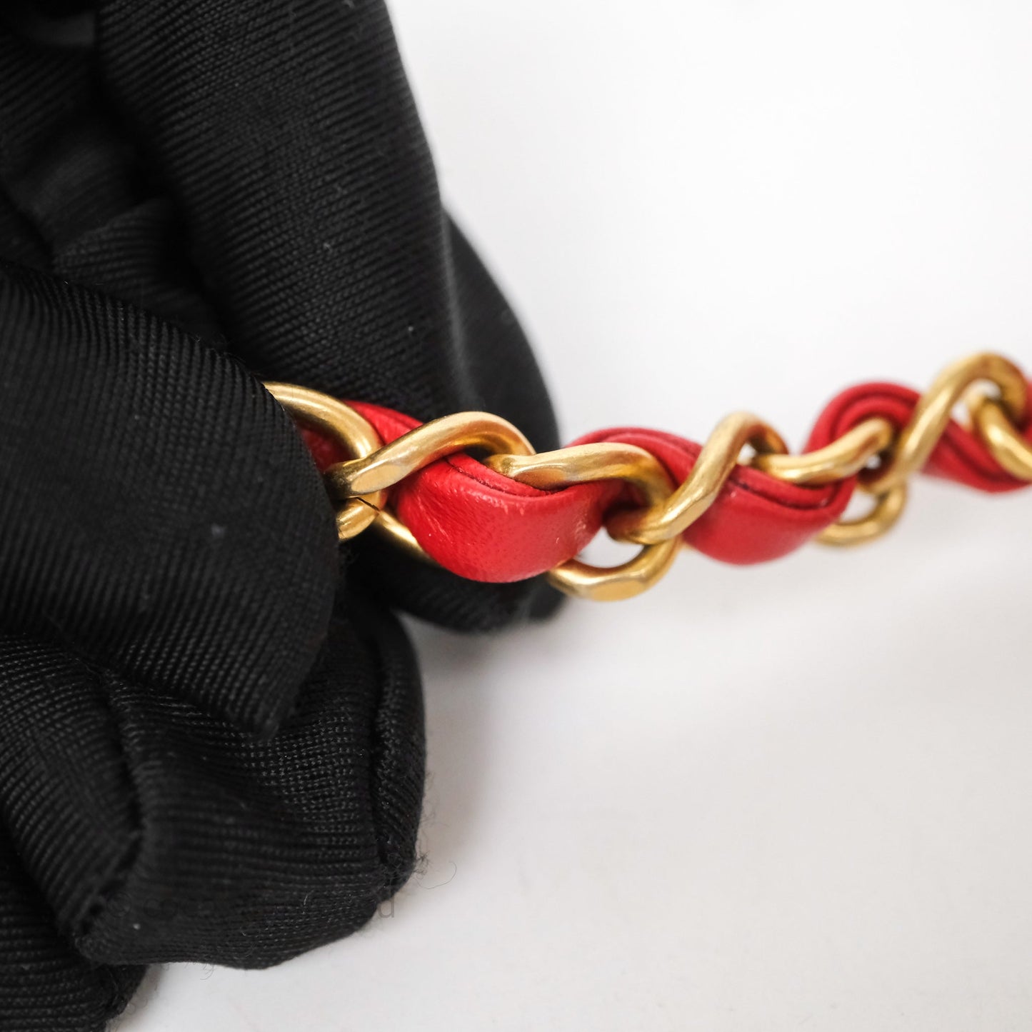 Chanel Infinity Camera Case Red Goatskin Aged Gold Hardware