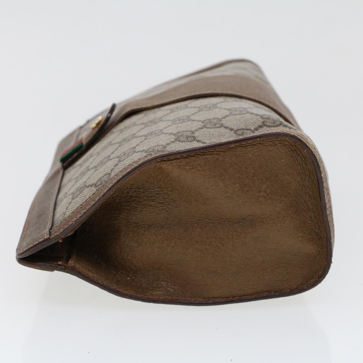 Luxury Gucci Trending 2025 GG Canvas Web Sherry Line Clutch Bag Beige Red Green