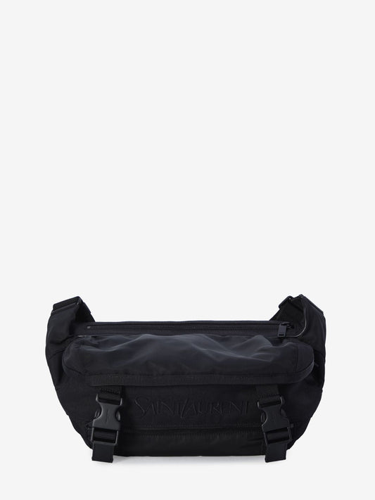 Luxury Saint Laurent Men's Crossbody Bag In Nylon in Black | 758258FACG7