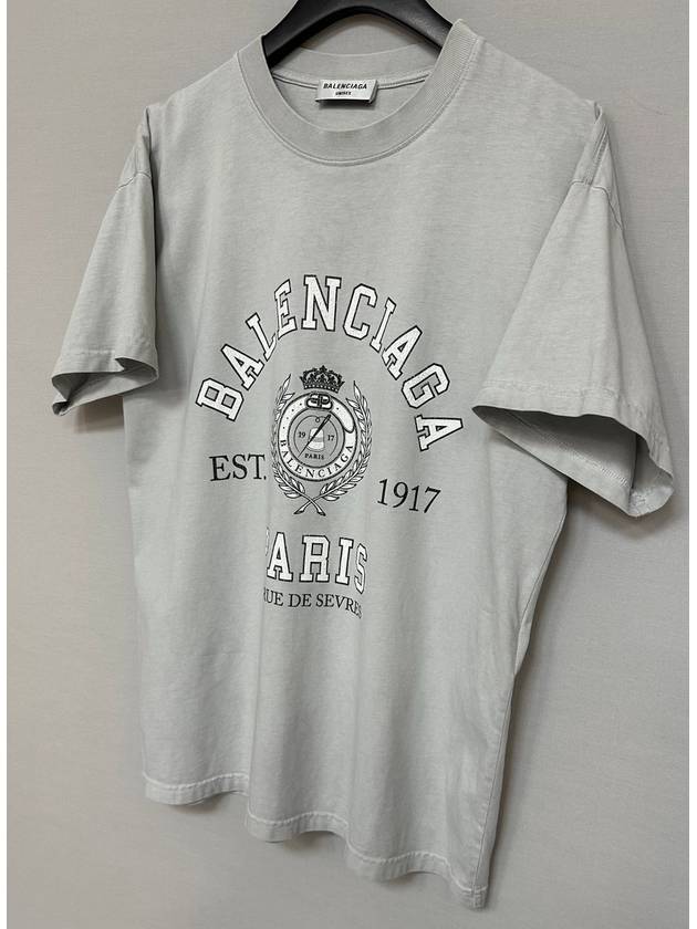 Luxury Balenciaga College 1917 Short Sleeve T Shirt 100