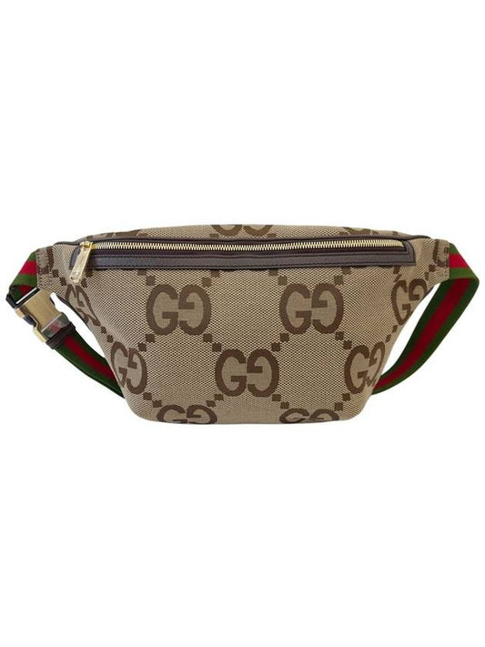 Luxury Gucci Trending 2025 Jumbo GG Canvas Belt Bag Brown