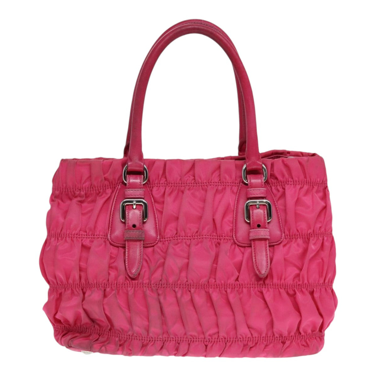 Luxury Prada Hand Bag Nylon 2way Pink  91015