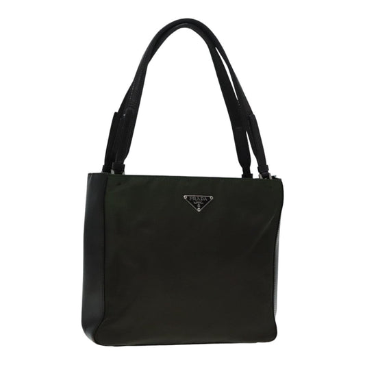 Luxury Prada Tote Bag Nylon Khaki  91017