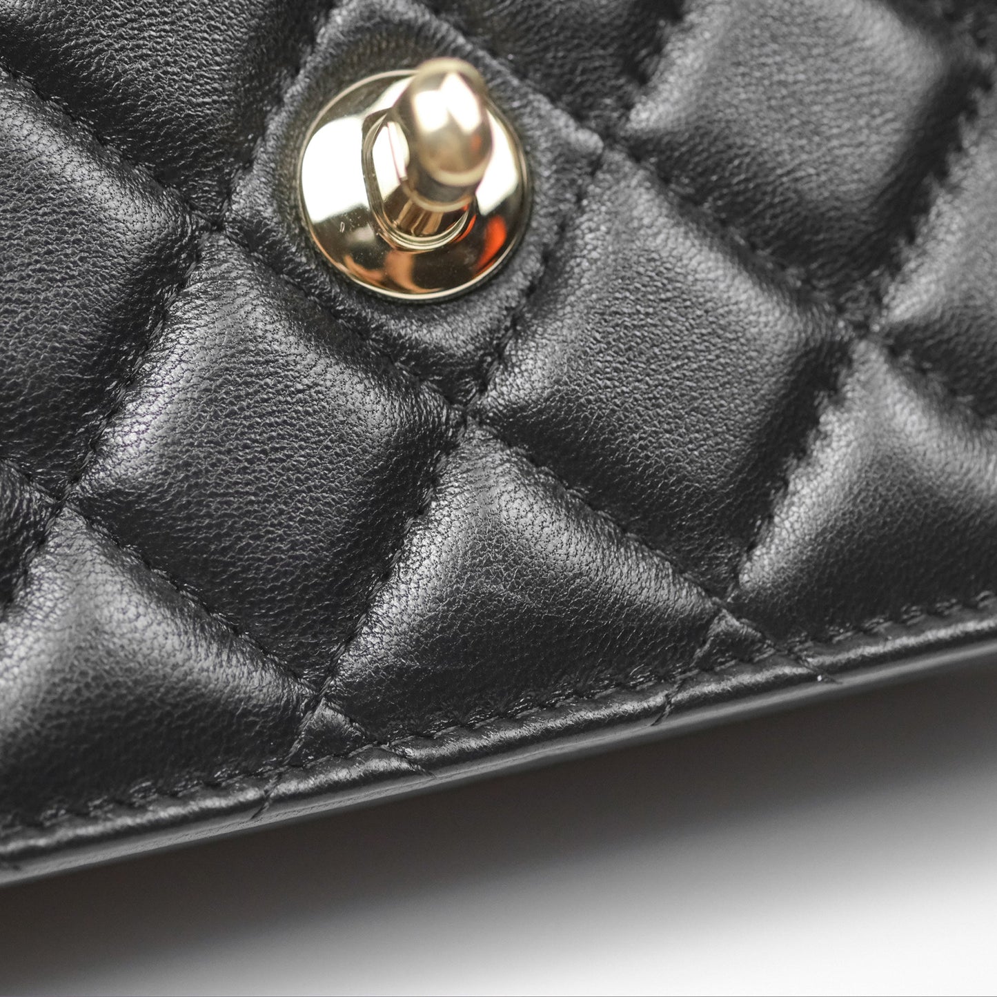 Chanel Mini Trendy WOC Black Lambskin Gold Hardware