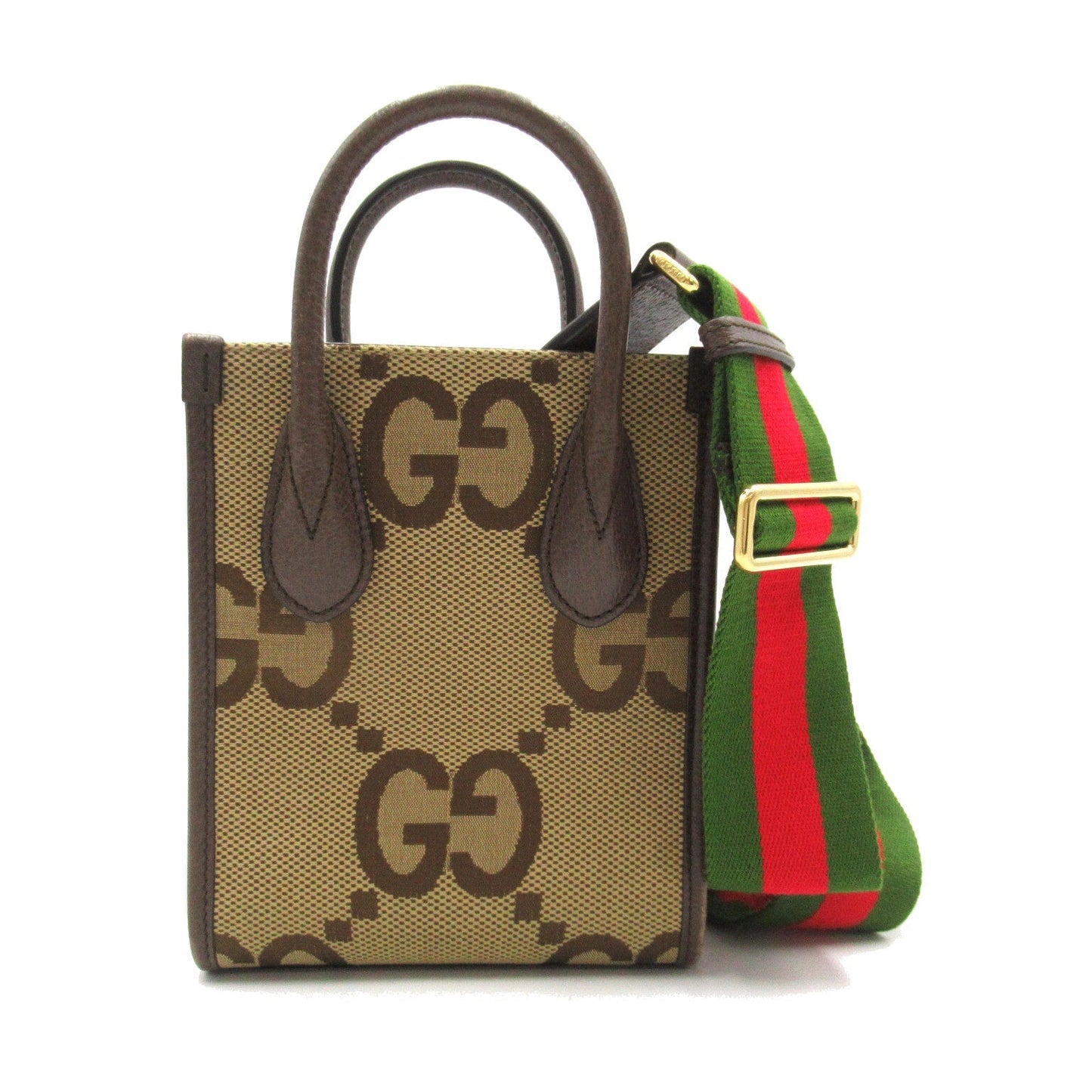 Luxury Gucci Trending 2025 Jumbo GG Mini tote Canvas Shoulder bag GG canvas Leather Brown Beige