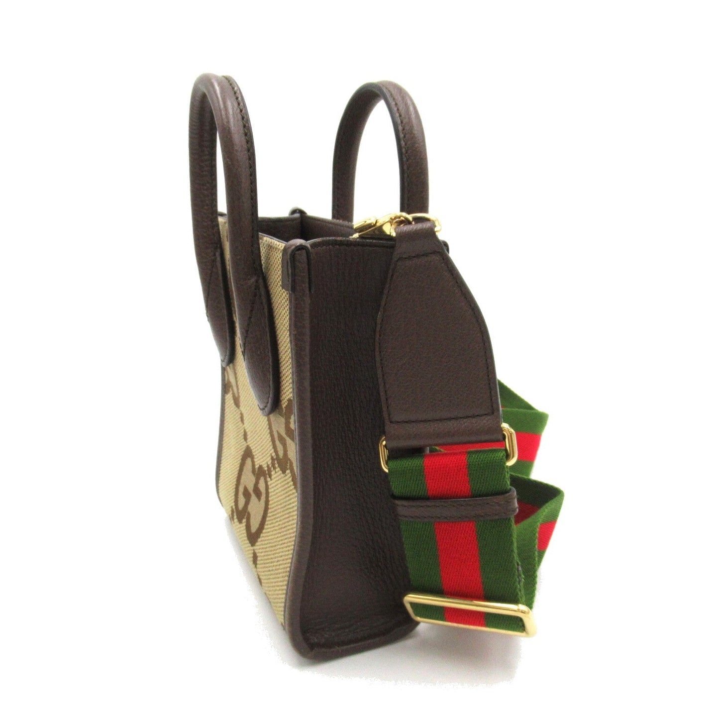 Luxury Gucci Trending 2025 Jumbo GG Mini tote Canvas Shoulder bag GG canvas Leather Brown Beige