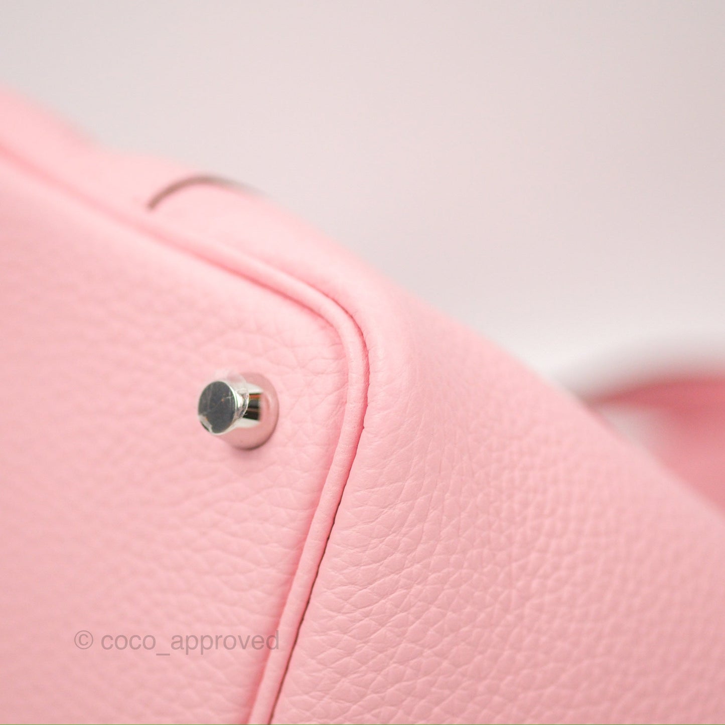 Hermès Picotin 18 Rose Sakura Clemence Palladium Hardware