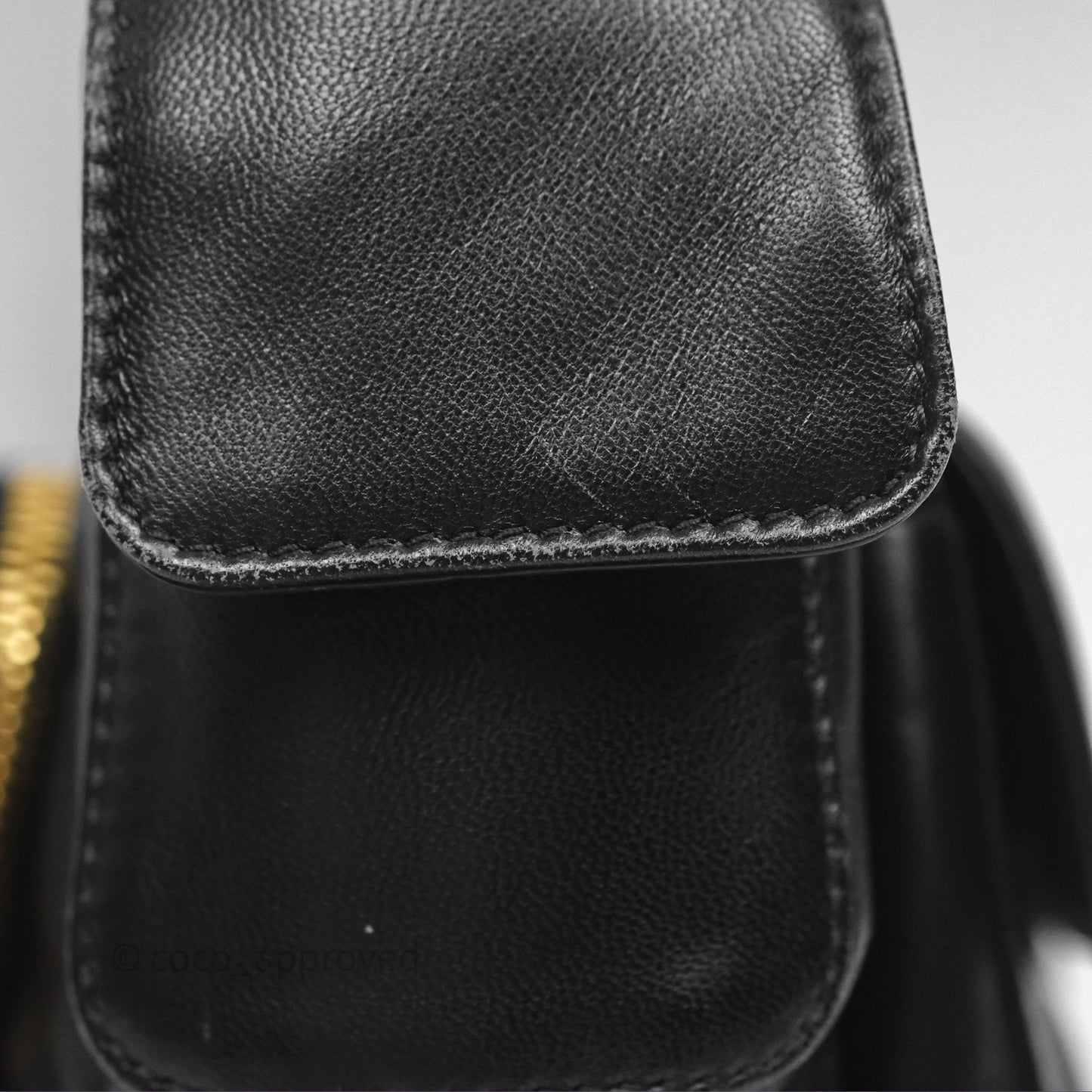 Miu Miu Nappa Leather Pocket Bag Black Lambskin Gold Hardware
