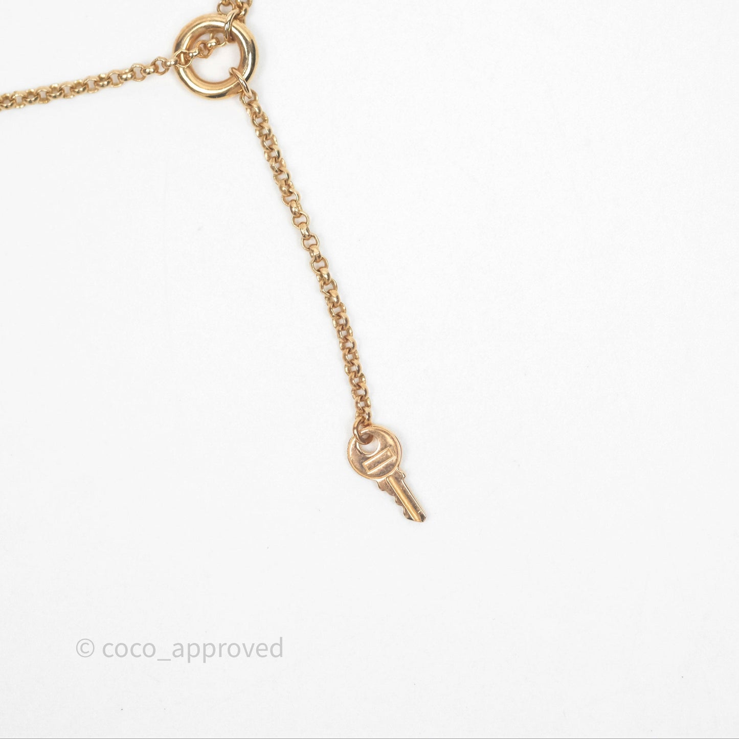 Hermès Kelly Clochette Necklace Small Model Rose Gold