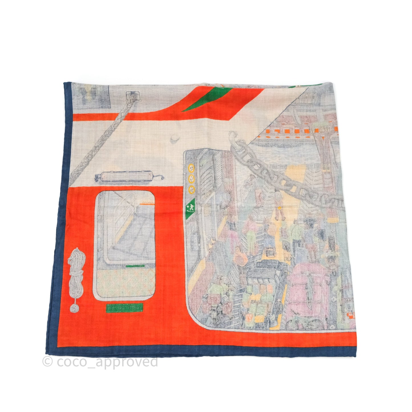 Hermès Ferry Tales Scarf 100 Cashmere/ Silk