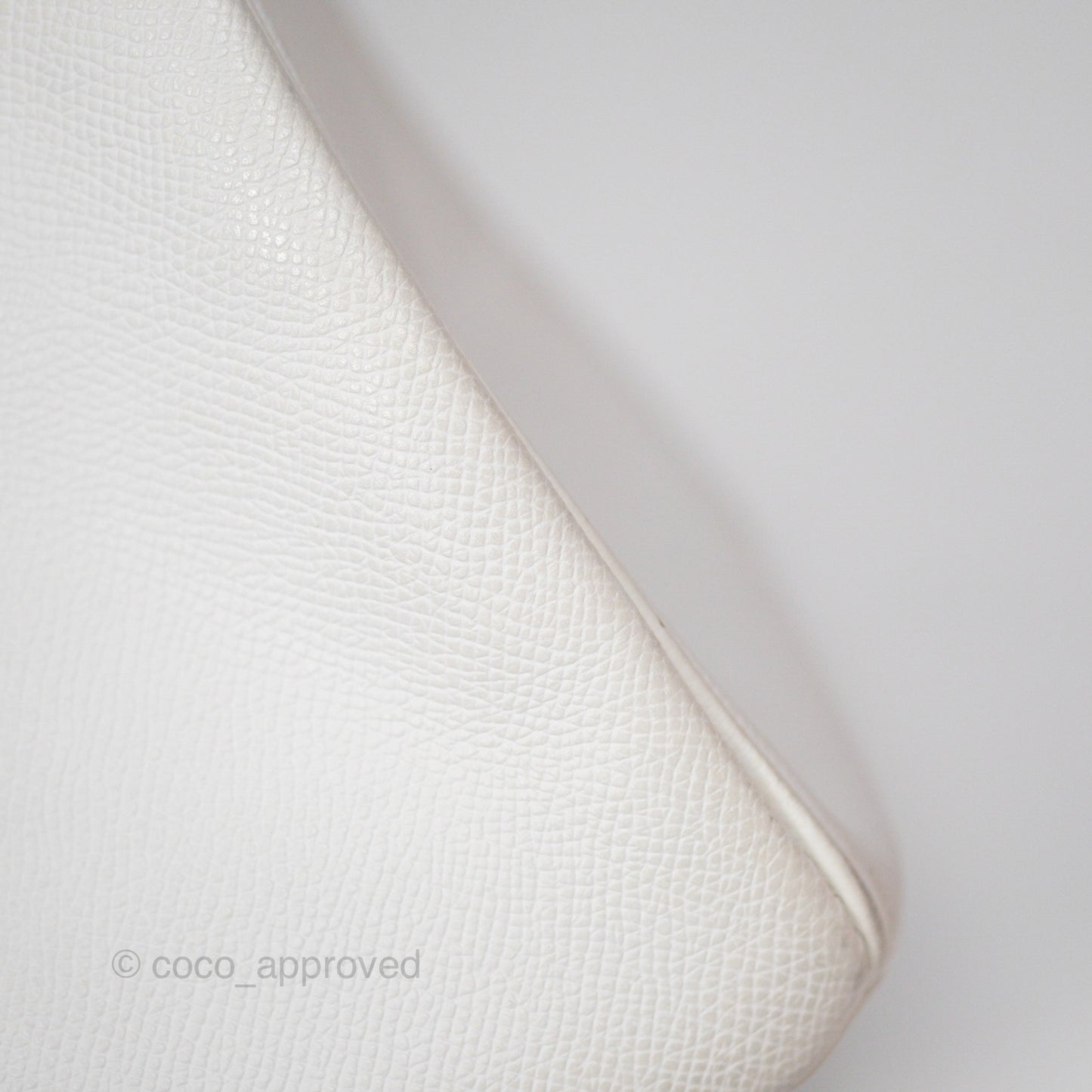 Hermès Birkin 30 Retourne White Epsom Palladium Hardware