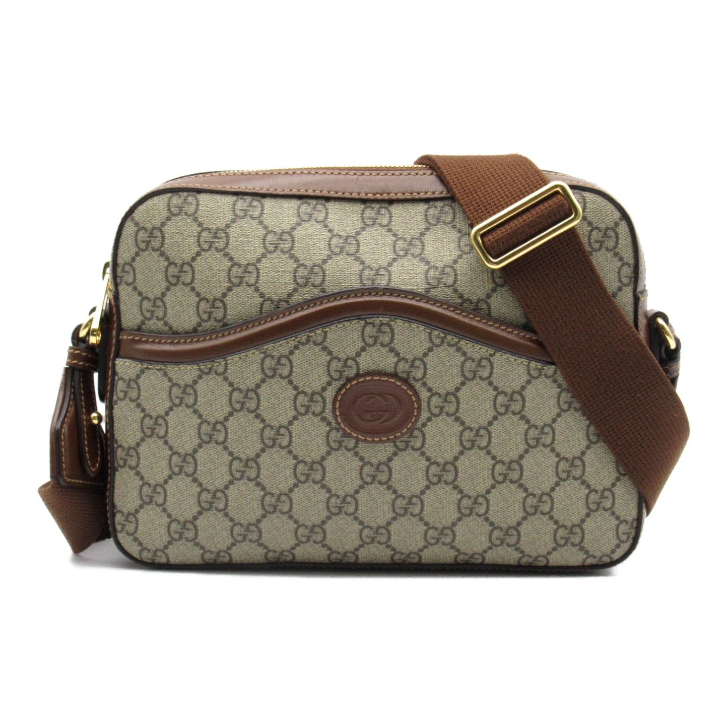 Luxury Gucci Trending 2025 GG Supreme Shoulder bag Shoulder bag PVC Coated Canvas Beige Brown