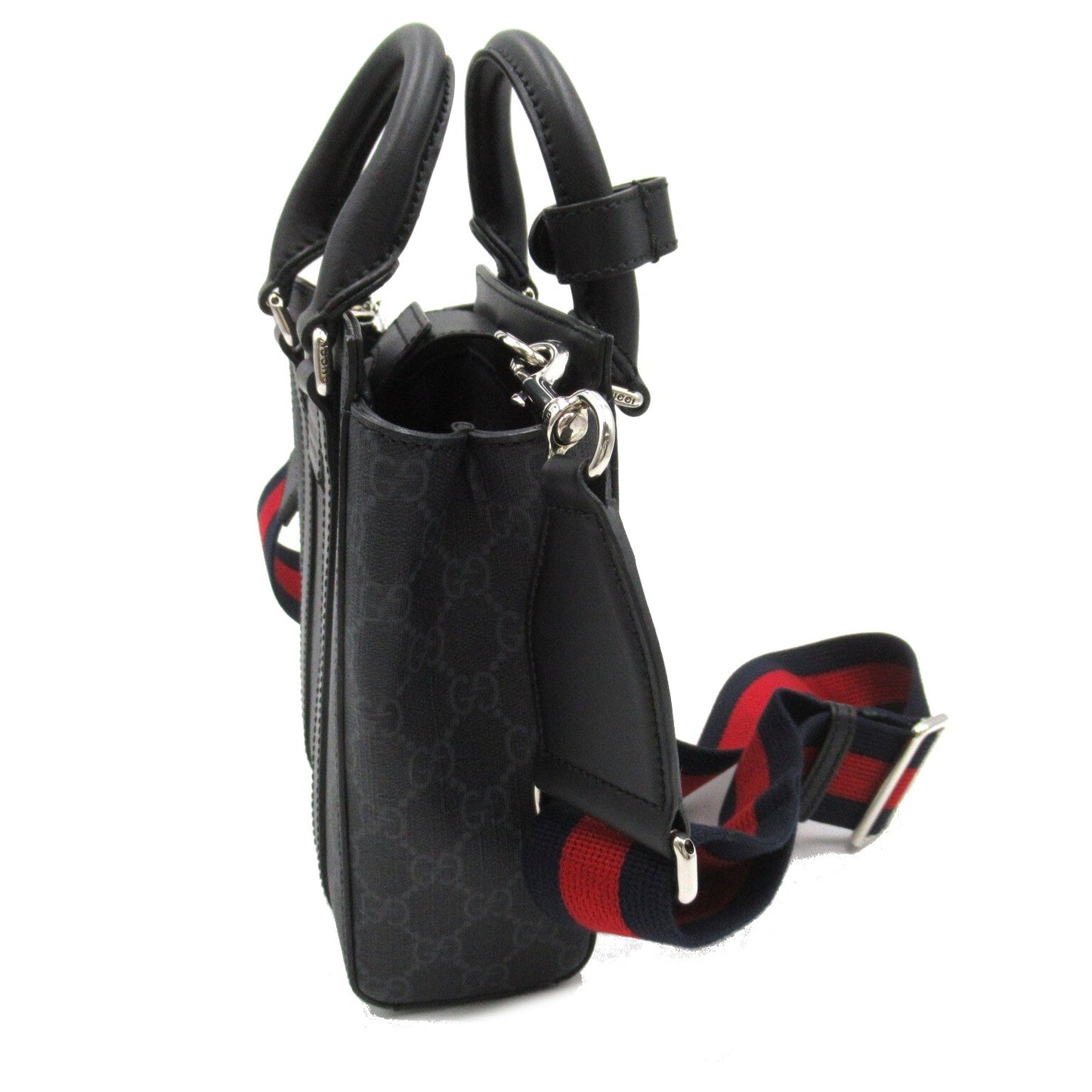 Luxury Gucci Trending 2025 GG Supreme Mini Shoulder bag PVC Coated Canvas Black
