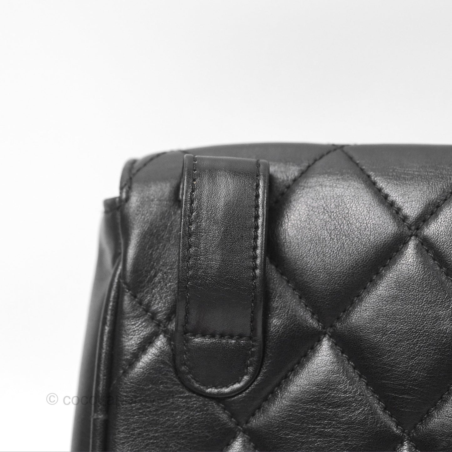 Chanel Vintage Belt Bag Quilted Black Lambskin 24K Gold Hardware