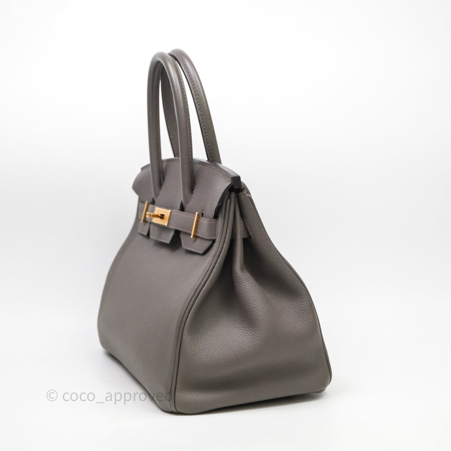 Hermès Birkin 30 Gris Asphalte Togo Gold Hardware