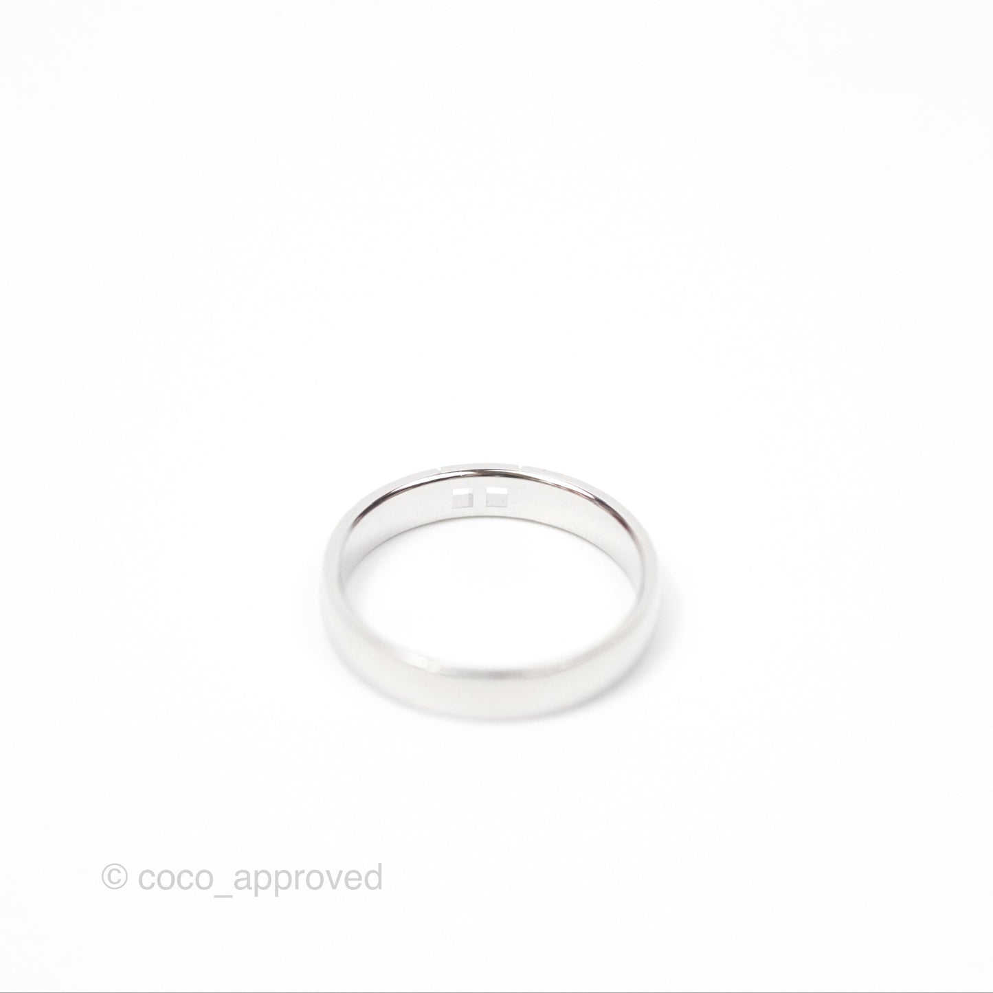 Hermès Ever Herakles Wedding Band Platinum Size 52