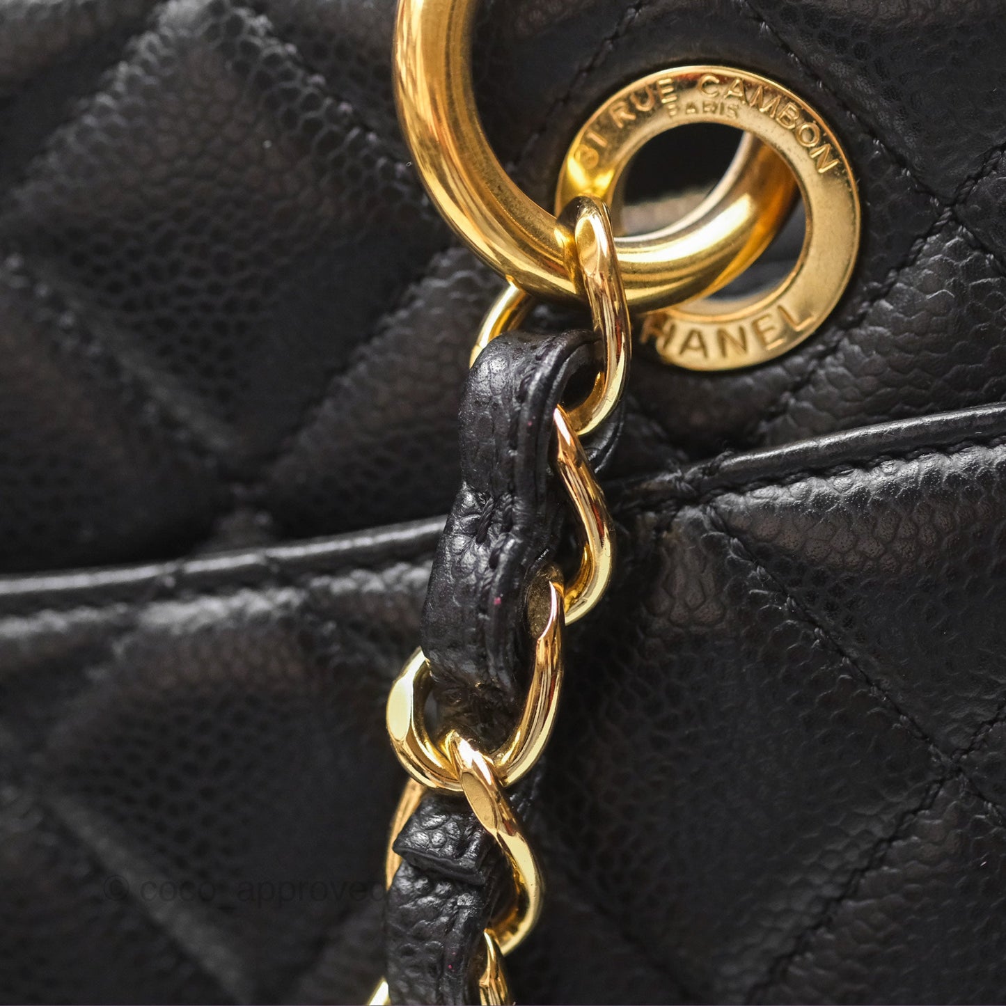 Chanel GST Black Caviar Gold Hardware