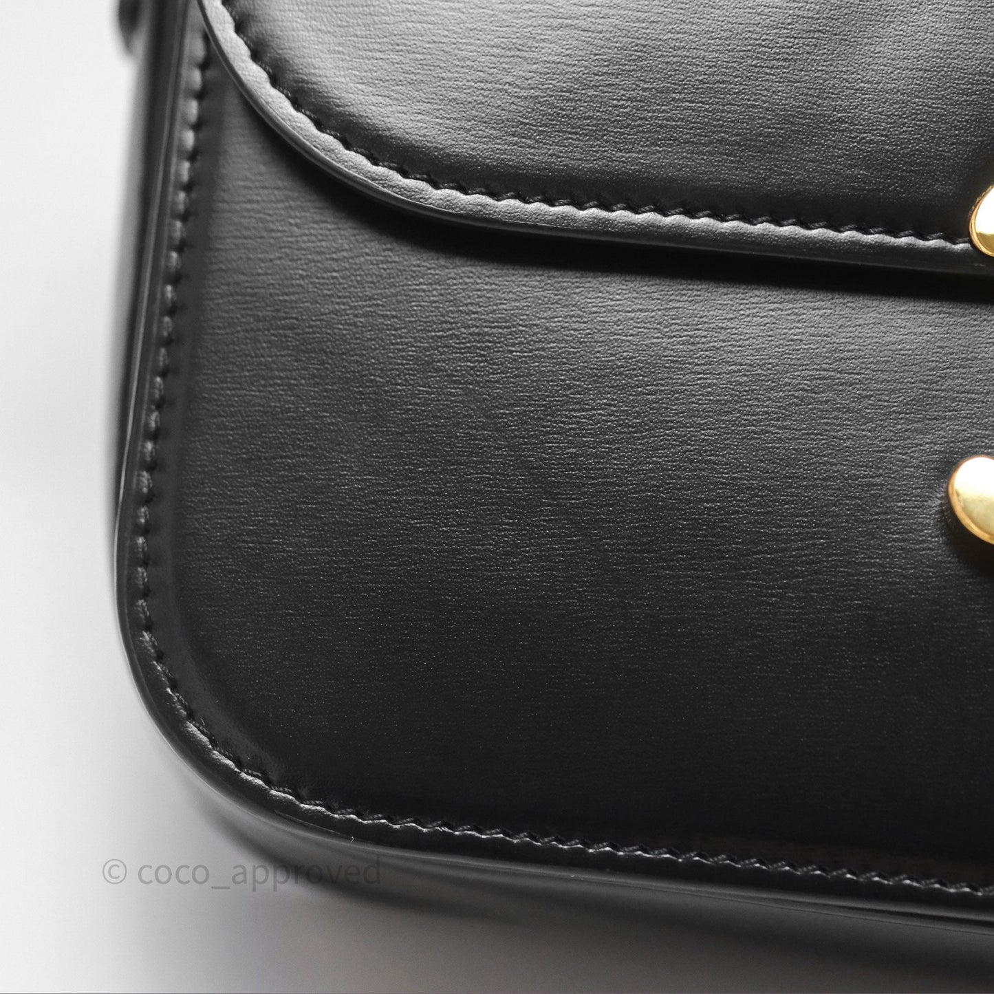 Celine Medium Triomphe Black Shiny Calfskin