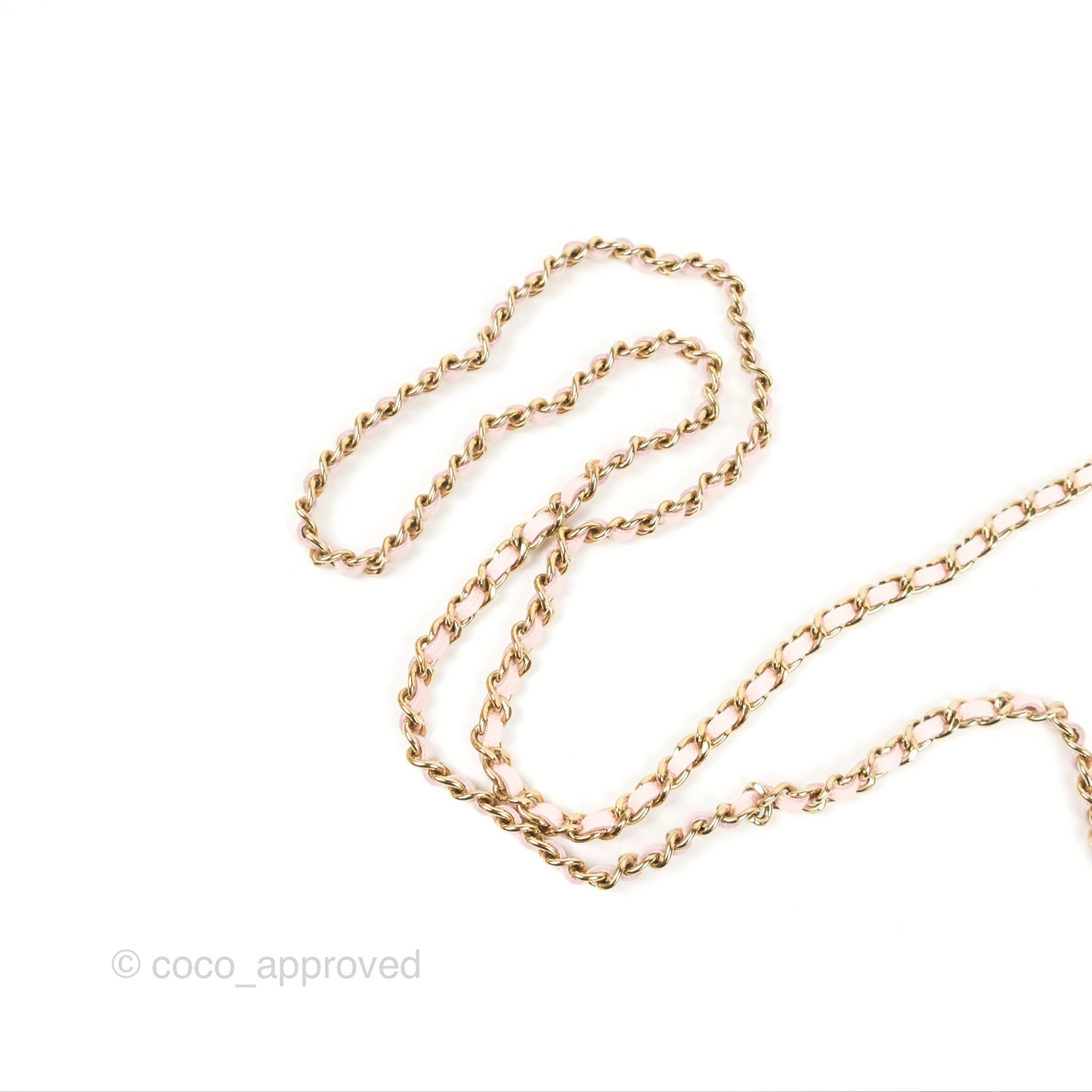 Chanel Mini Wallet With Chain Light Pink Caviar Gold Hardware