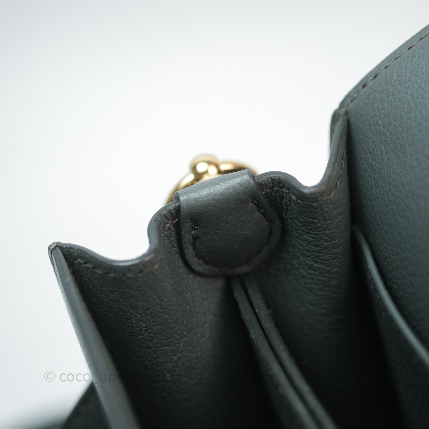 Hermès Roulis Mini 18 Vert Amancde 63 Evercolor Gold Hardware
