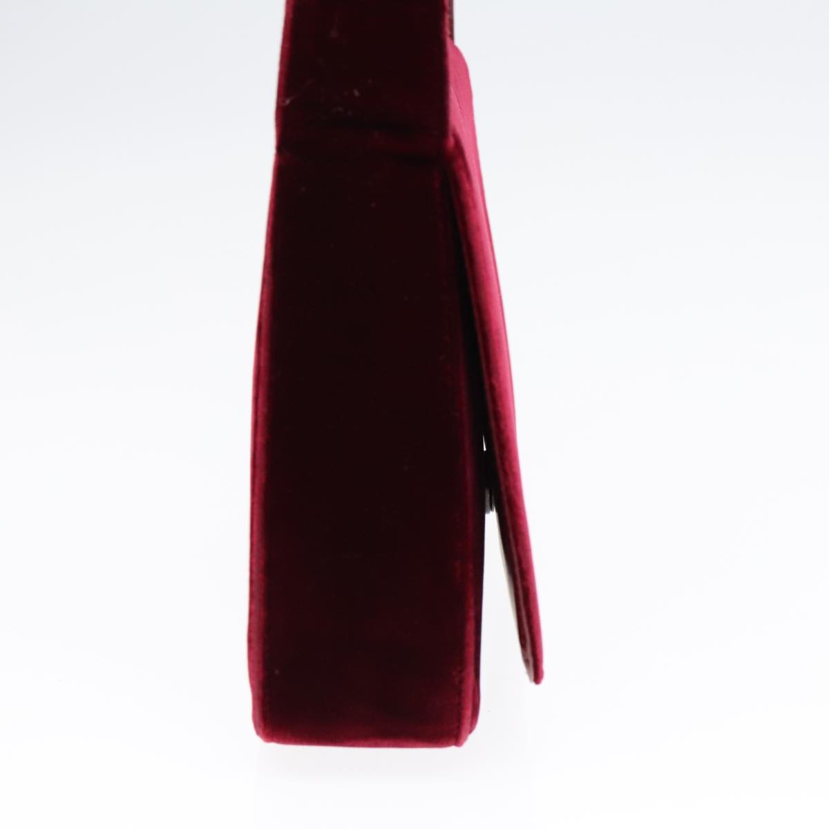 Luxury Prada Shoulder Bag Velor Wine Red  91258