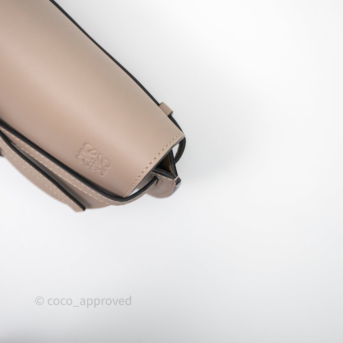 Loewe Mini Gate Dual Bag Beige Sand Soft Calfskin Jacquard Strap