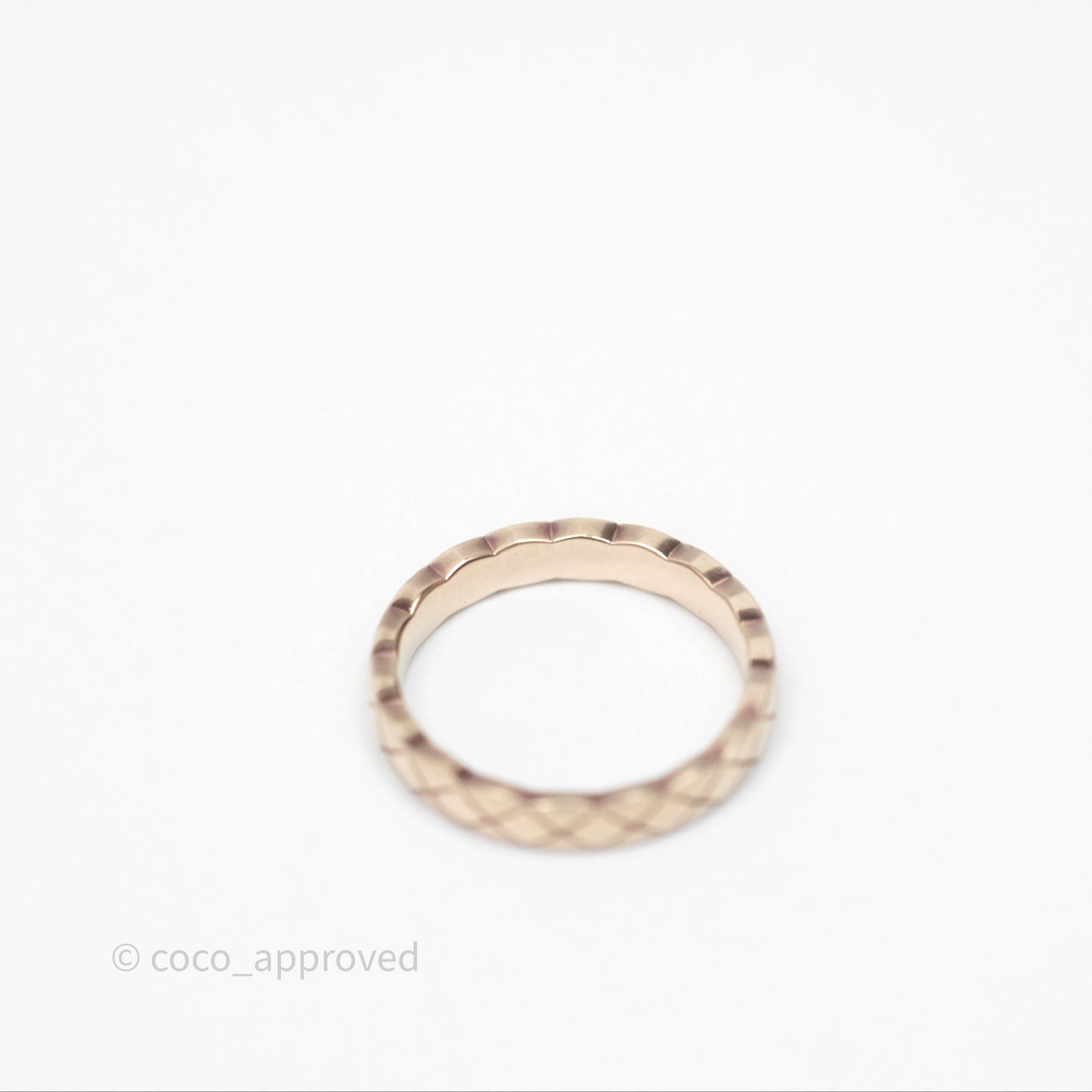 Chanel Coco Crush Ring 18K Beige Gold Size 51