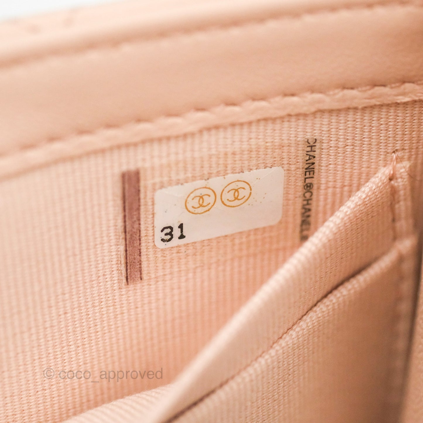 Chanel Mini Quilted Trendy CC Clutch With Chain Light Pink Lambskin Gold Hardware