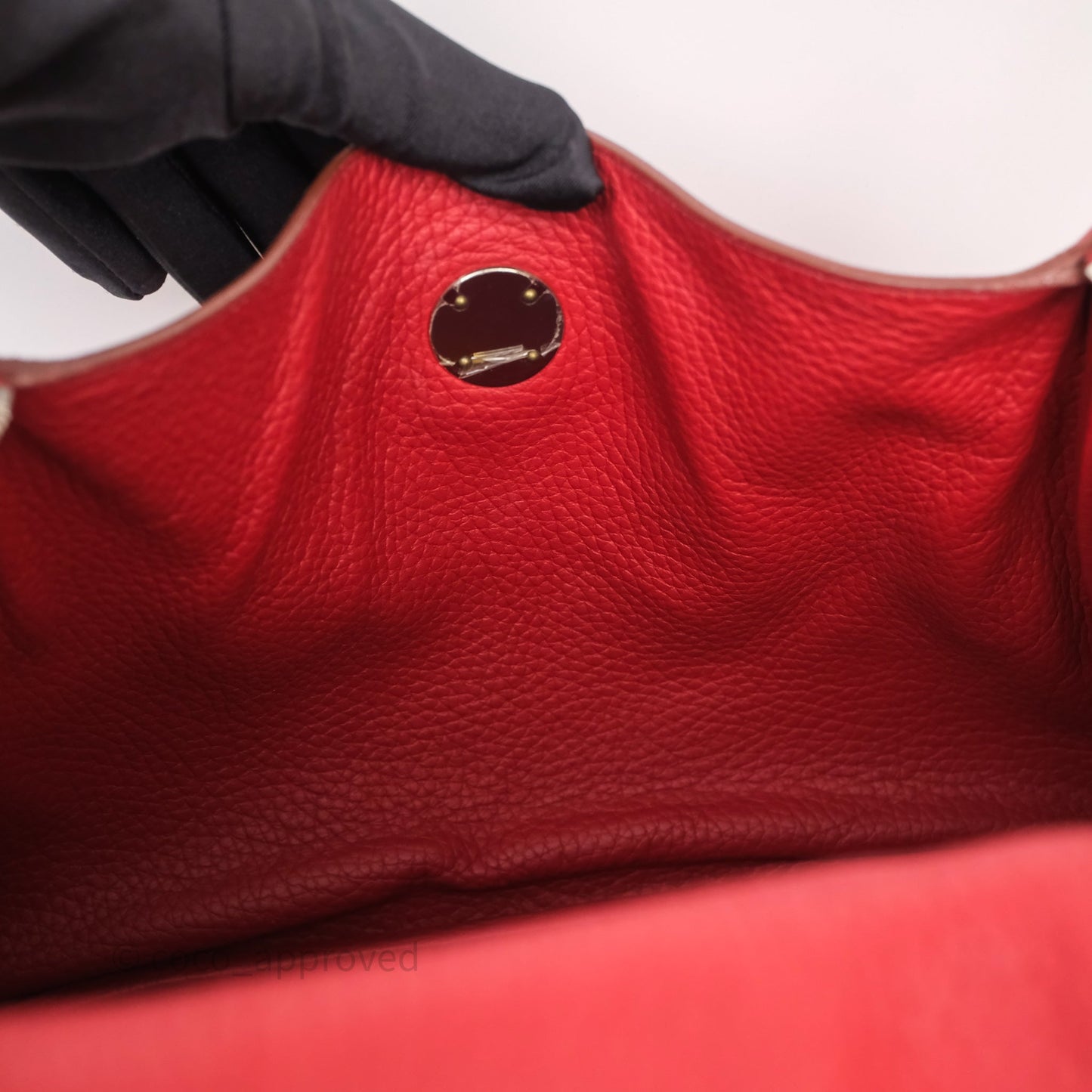 Hermès Lindy 30 Rouge Garance 54 Clemence Palladium Hardware