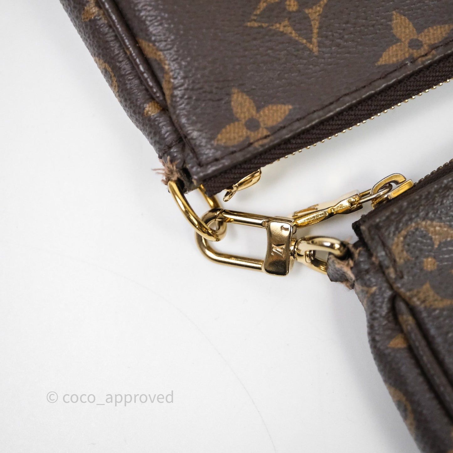 Louis Vuitton Multi Pochette Accessories Khaki Monogram Canvas