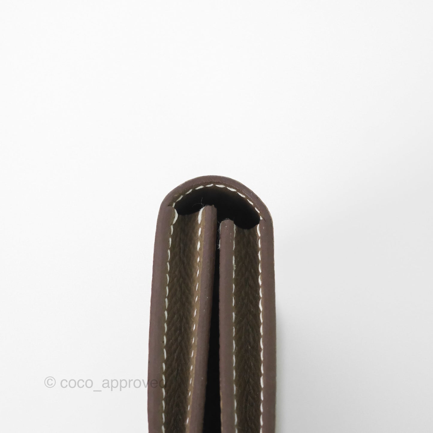 Hermes Bearn Card Holder Etoupe Epsom Palladium Hardware