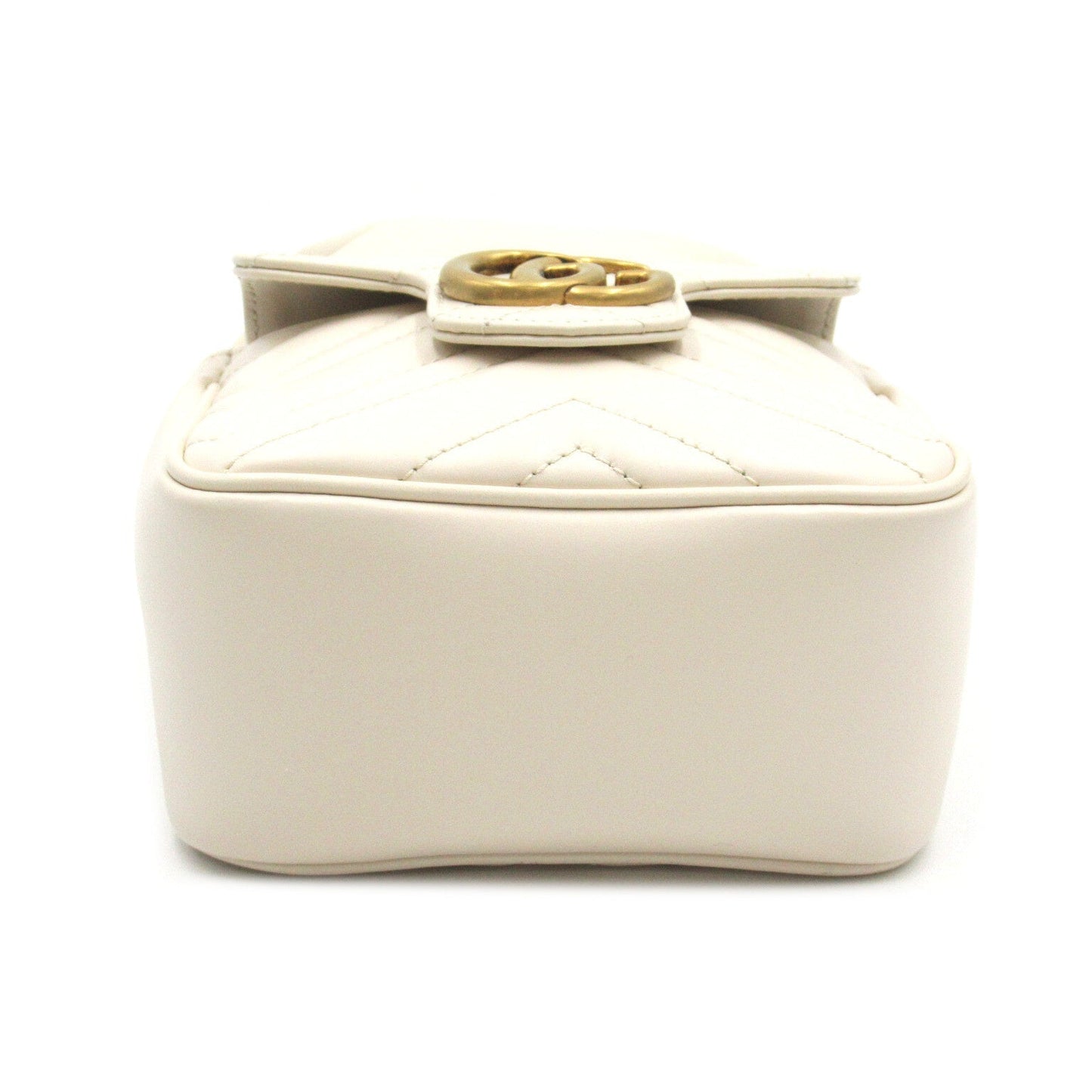 Luxury Gucci Trending 2025 GG Marmont quilting Mini Bucket Shoulder bag Leather White