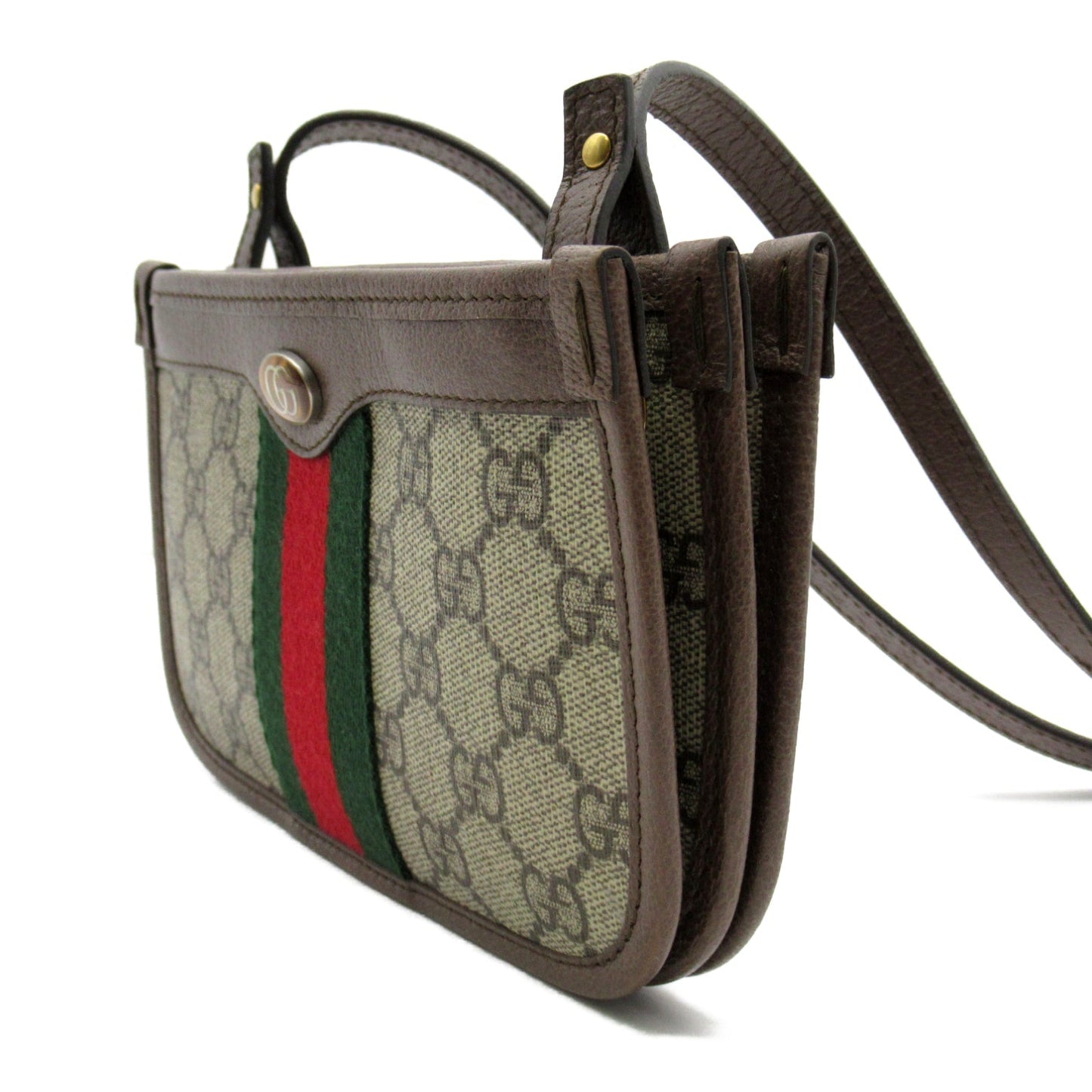 Luxury Gucci Trending 2025 GG Supreme Shoulder bag Shoulder bag PVC Coated Canvas Brown Beige