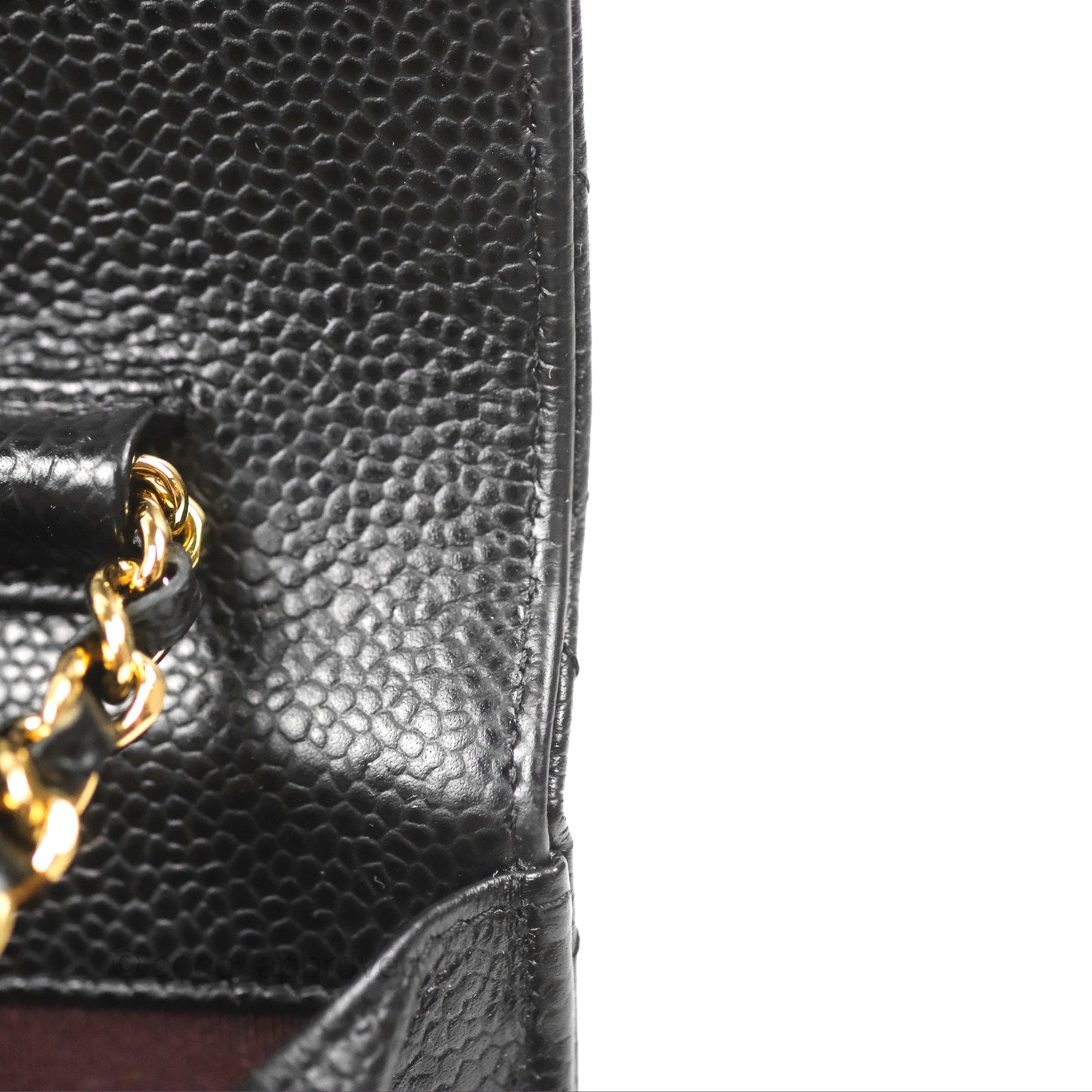 Chanel Classic Quilted WOC Black Caviar Gold Hardware