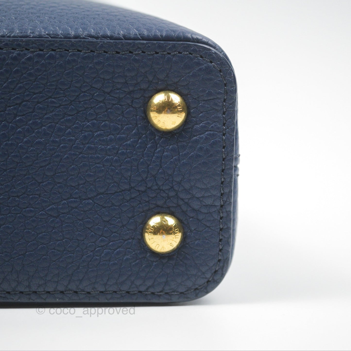 Louis Vuitton Capucines Mini Navy in Taurillon Leather and Python Leather