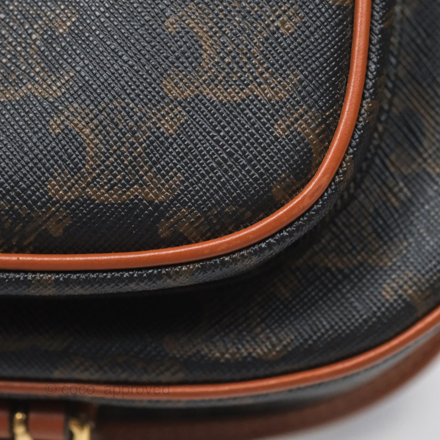 Celine Medium Folco Bag Triomphe Canvas Tan