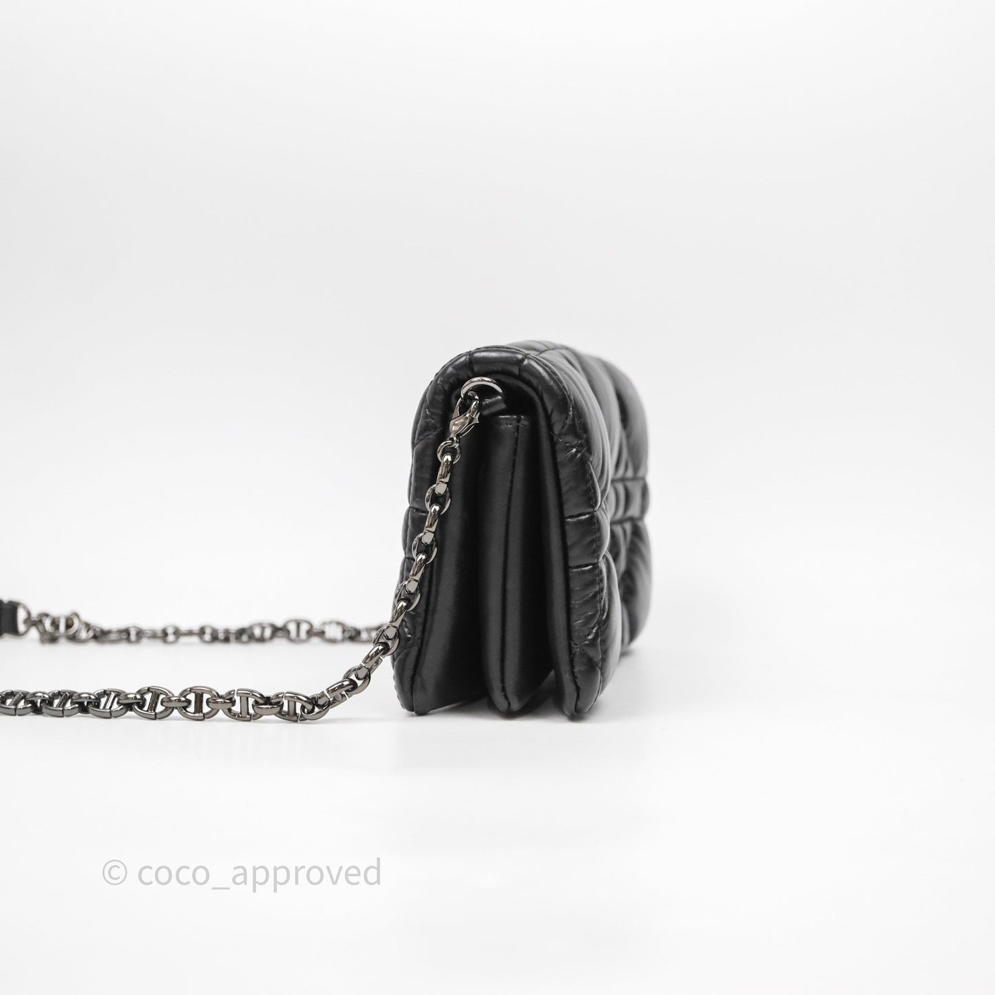 Christian Dior Mini Caro Bag Black Macrocannage