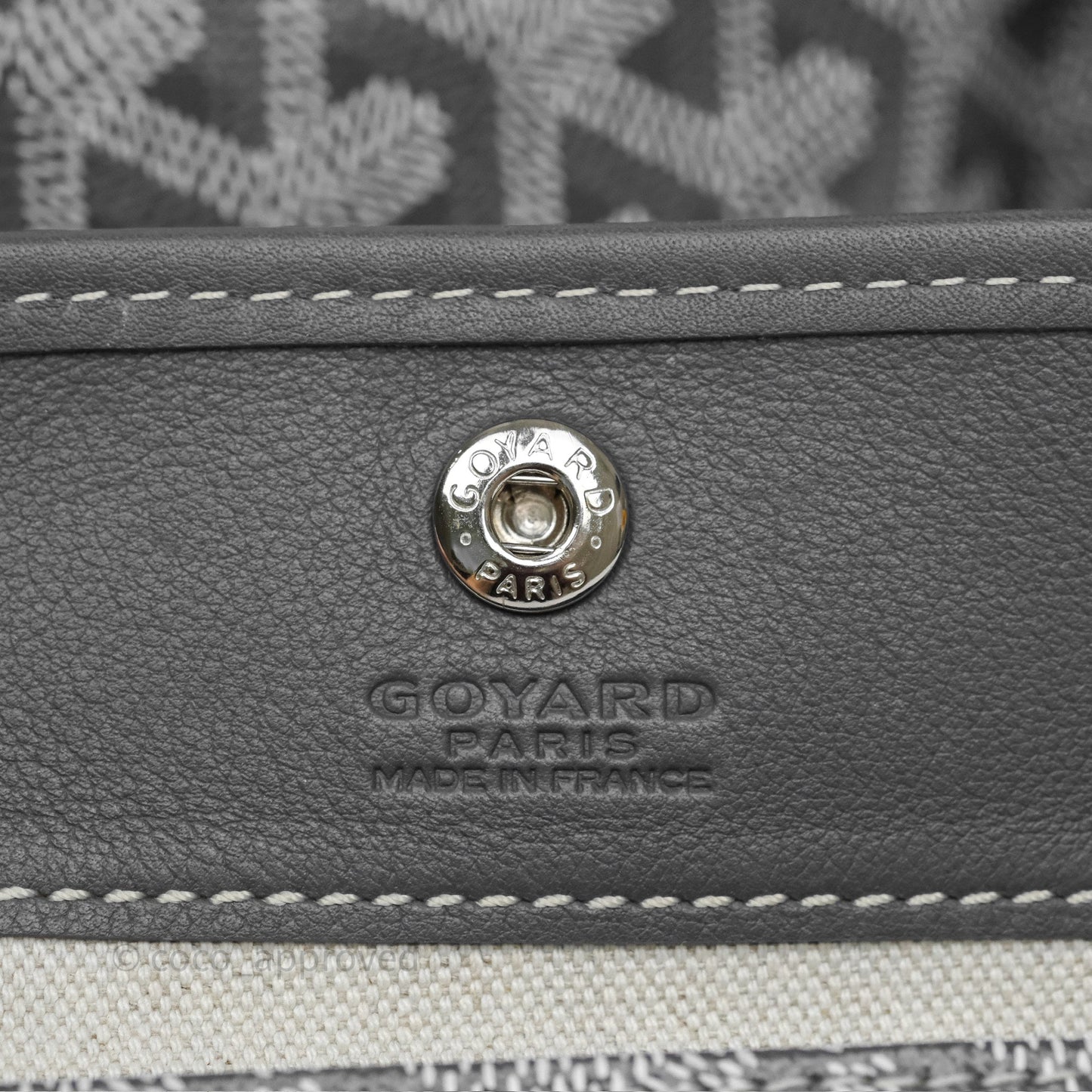 Goyard Anjou Mini Bag Goyardine Canvas Grey