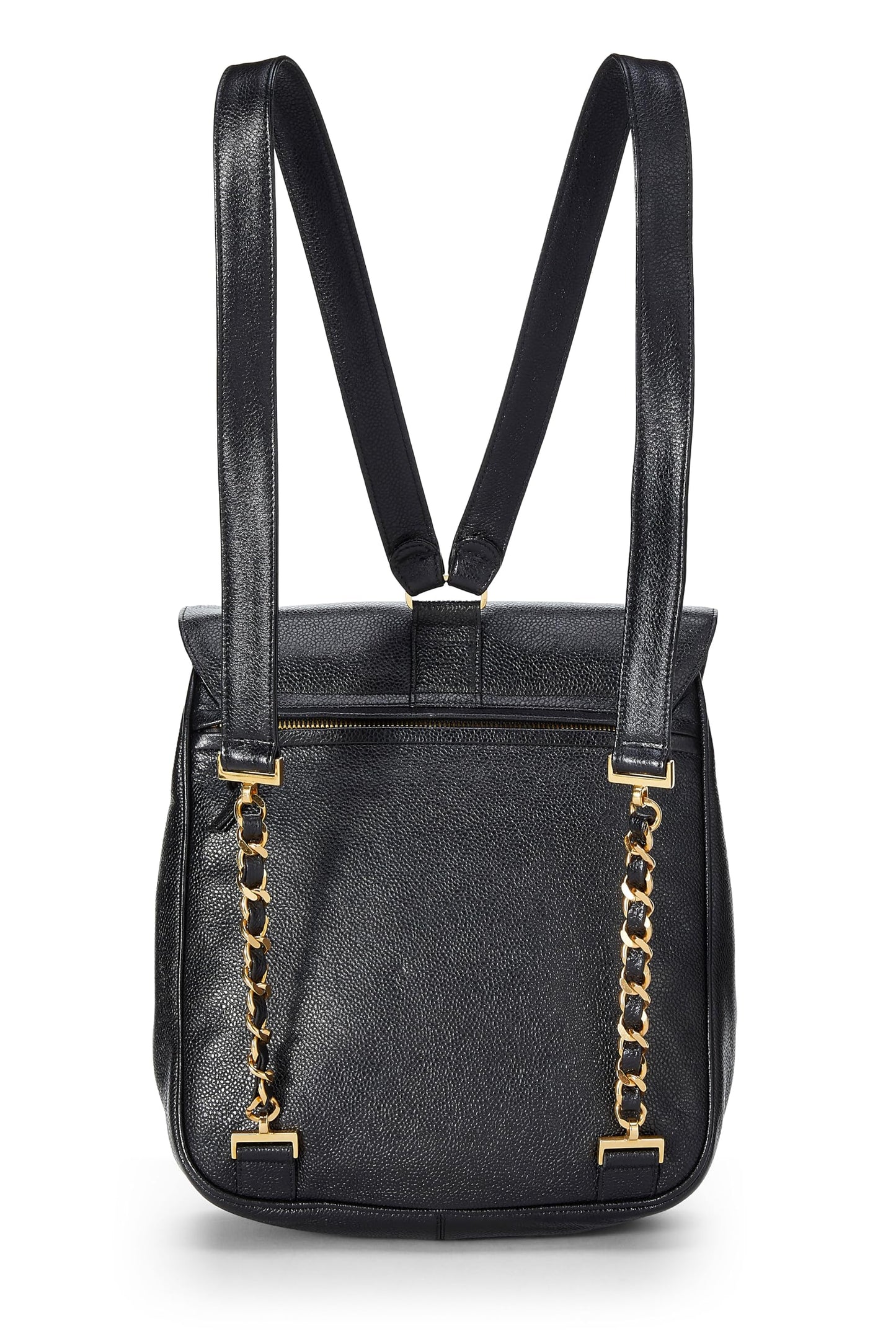 Chanel,  Black Caviar Backpack Medium, Black