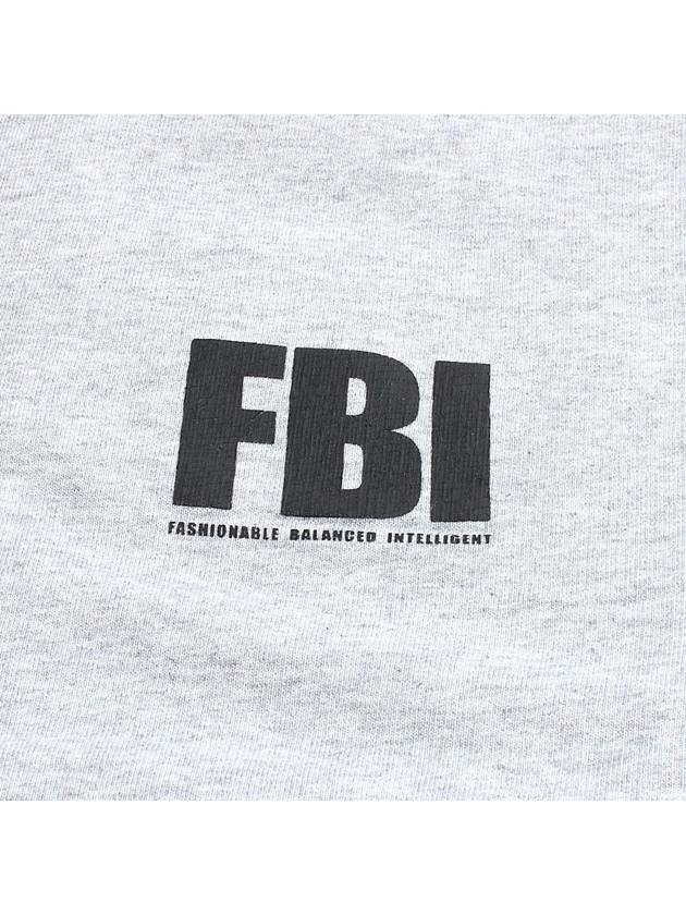 Luxury Balenciaga FBI Logo Sweatshirt Grey
