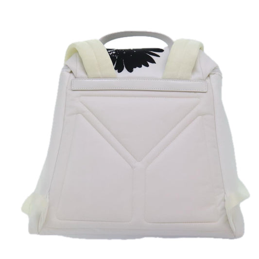 Luxury Prada Backpack Nylon White Silver 1BZ072  91414A