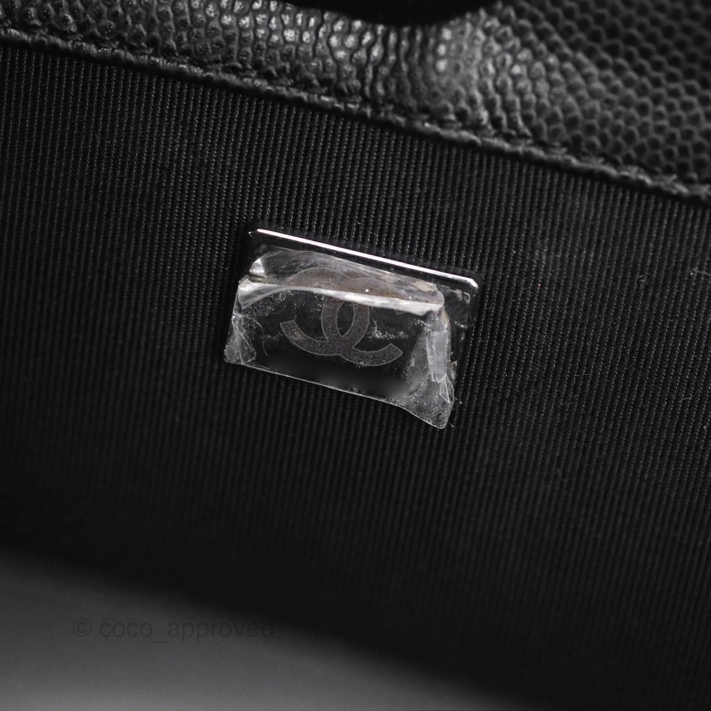 Chanel Medium Boy Quilted Black Caviar Ruthenium Hardware