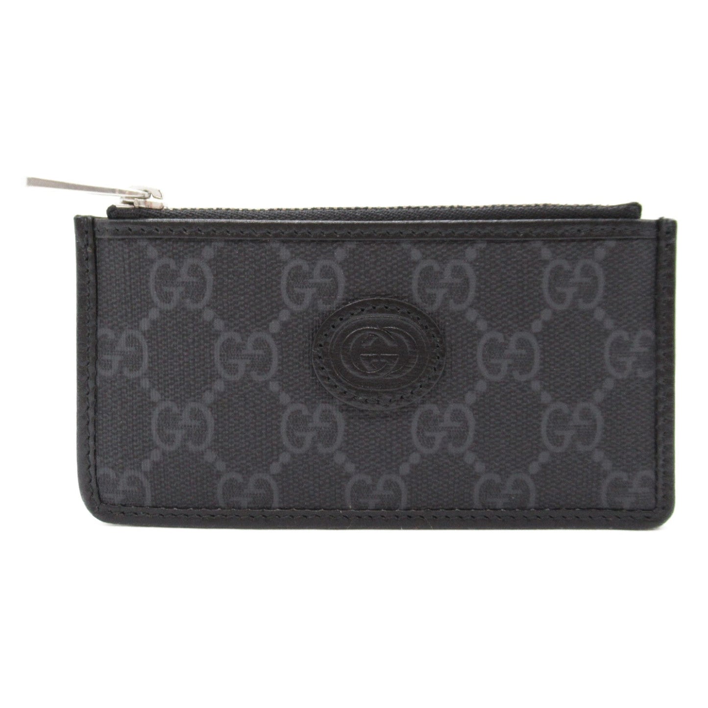 Luxury Gucci Trending 2025 Coin case included Card case Card case Leather GG Supreme canvas Black